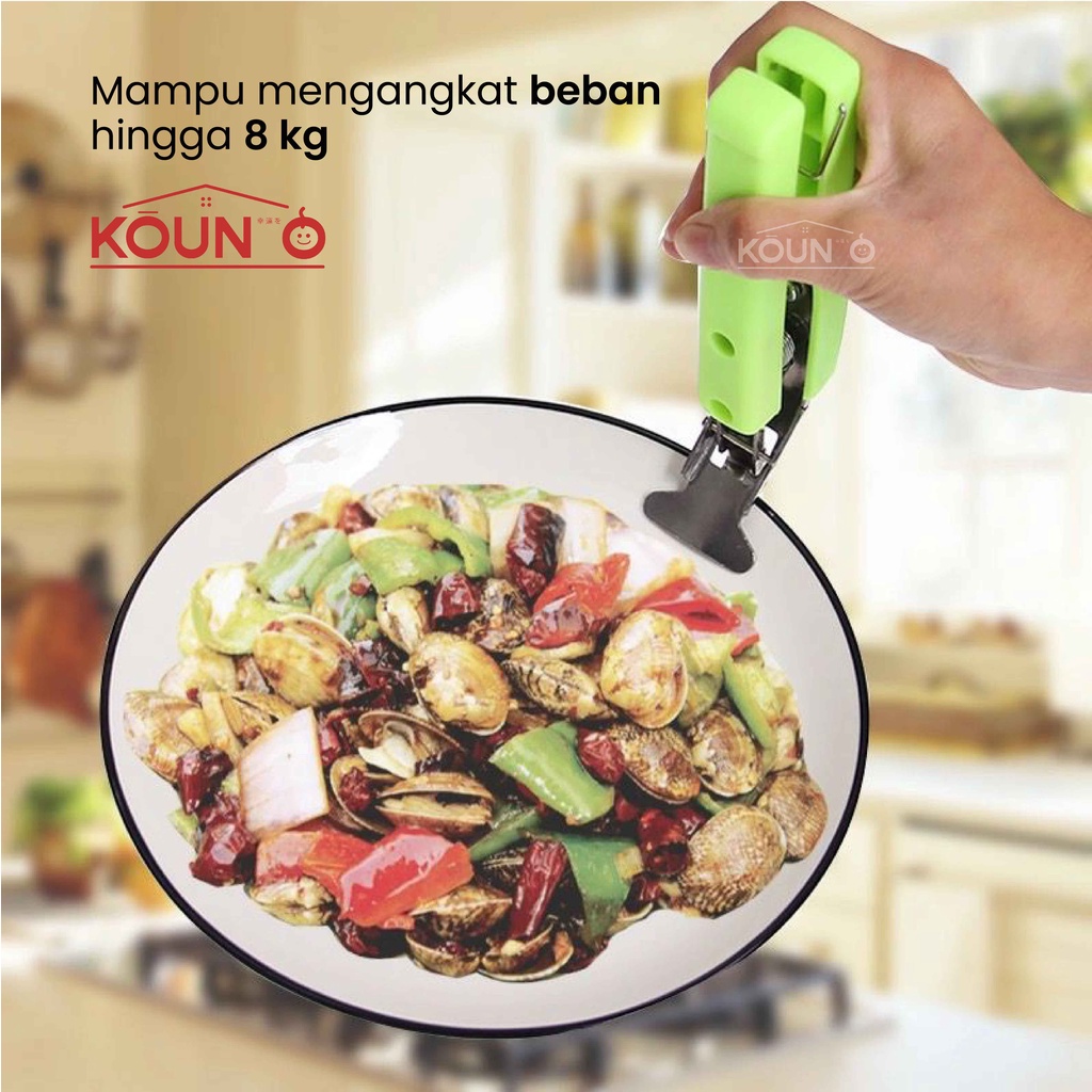 Alat Penjepit Anti Panas Jepit Pegangan Panci Mangkuk Mangkok Piring Peralatan Dapur Anti Hot Clip