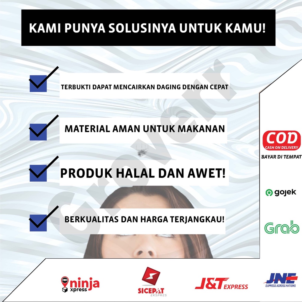 Defrost Magic Fast Defrosting Tray Plate Alat Pelunak Pencair Makanan Daging Beef Ikan Beku Thawing Frozen Multifungsi Original