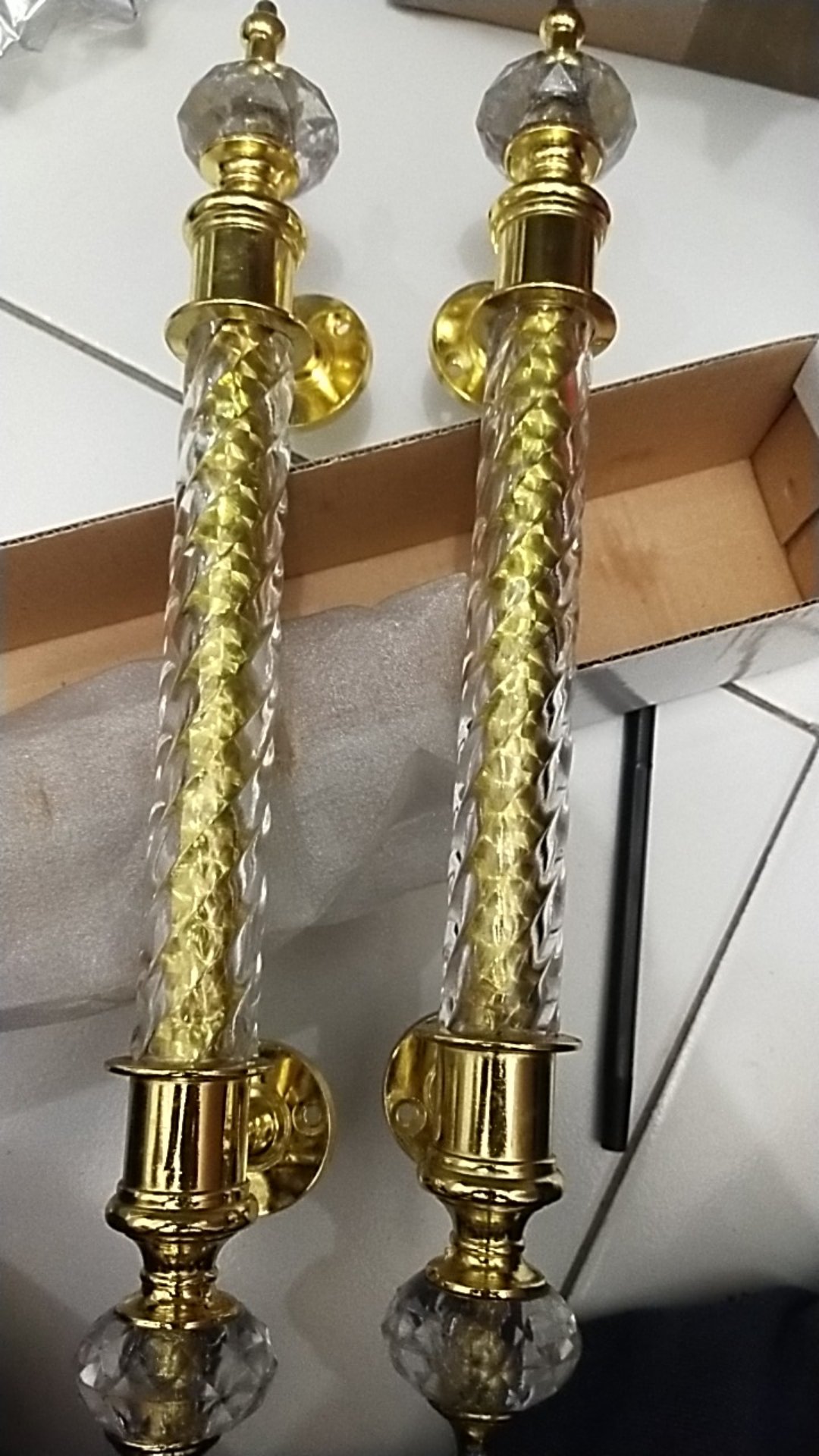 Tarikan Pintu Acrylic Gold - Door Handle Kzw  Cl69