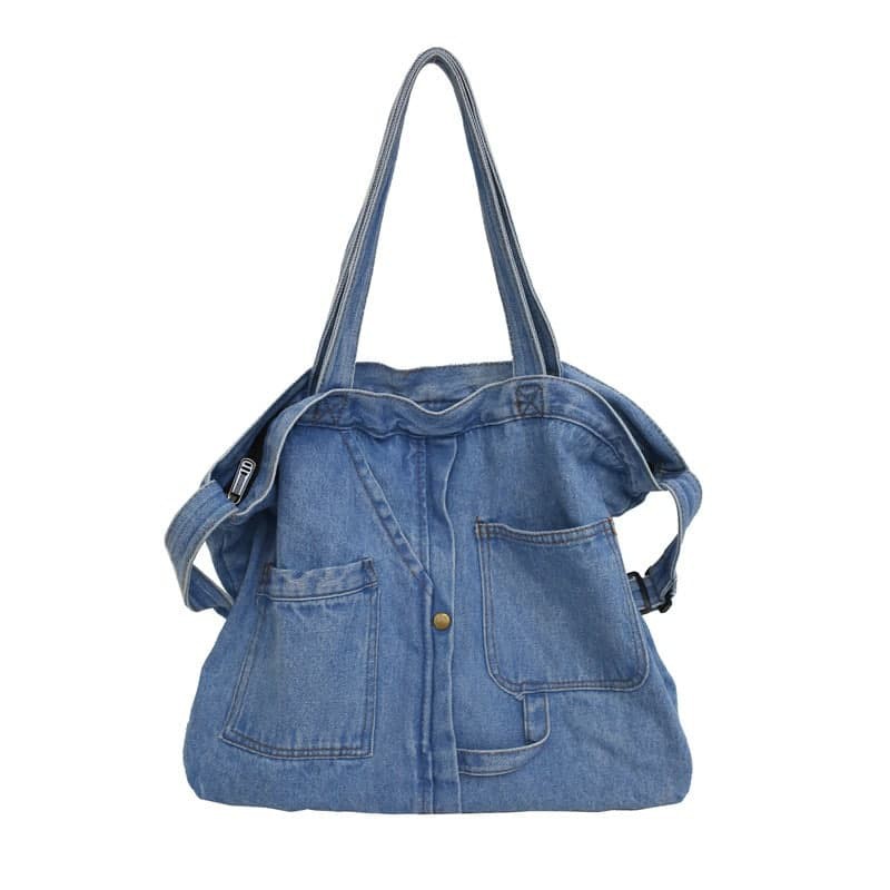 Tas Bahu Wanita Bahan Denim Tote Bag Yura/tas selempang import tas kekinian wanita