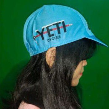 Topi sepeda Cycling cap mtb Yeti blue