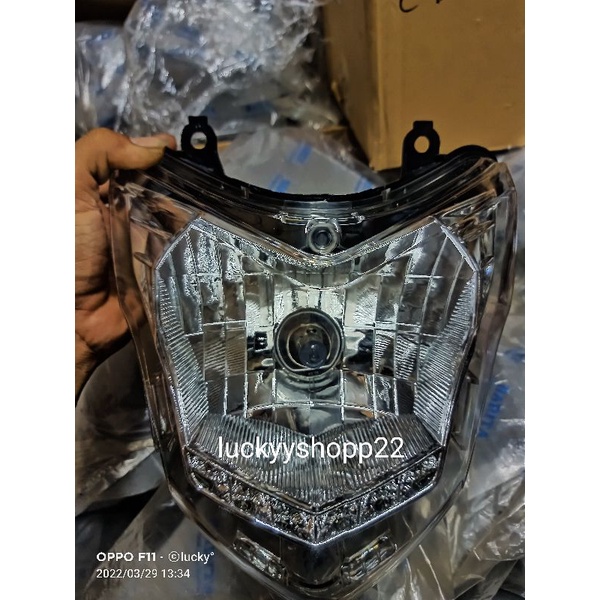 reflektor lampu depan CB150R old VARIASI lampu LED bawah+lampu depan