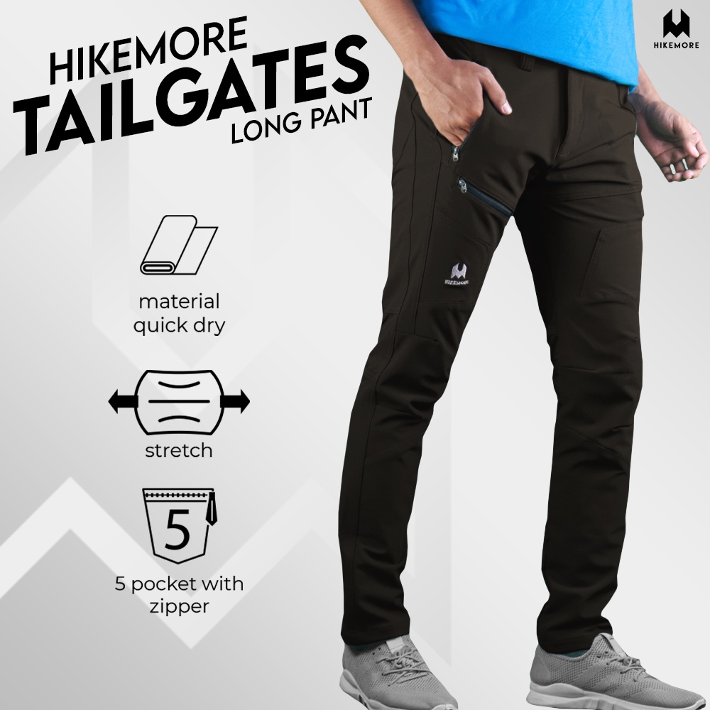 Hikemore Tailgates Celana Panjang Gunung Outdoor Cargo Quickdry Dry Fit Stretch Original LIVE