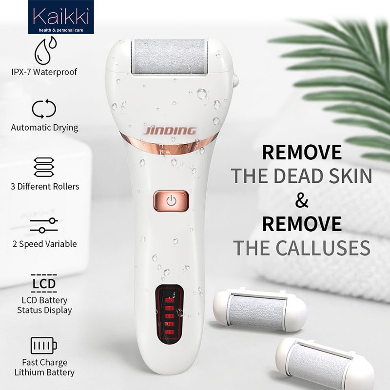 Kaikki Electric foot Callus Remove /menghilangkan kalus kaki/Machine Penghalus Tumit Kaki Roller