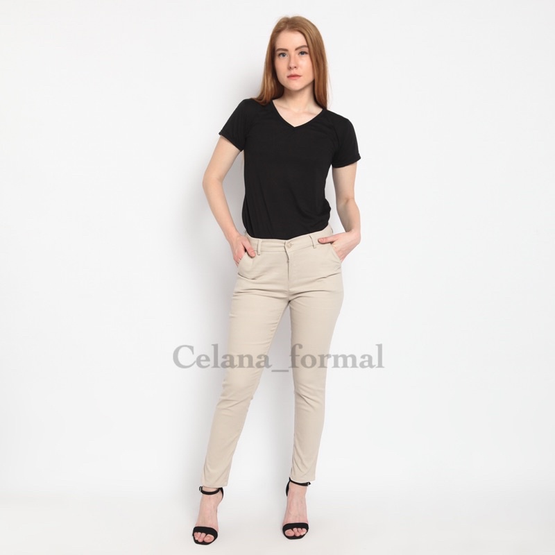 Celana chino wanita - Celana katun wanita - Celana kerja katun wanita