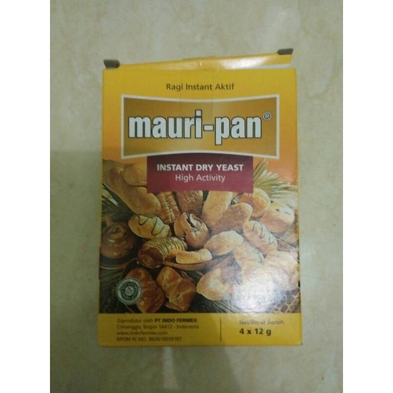 

Ragi Donat Mauripan 1Box isi 4Sachet Halal OBRAL Kode 44