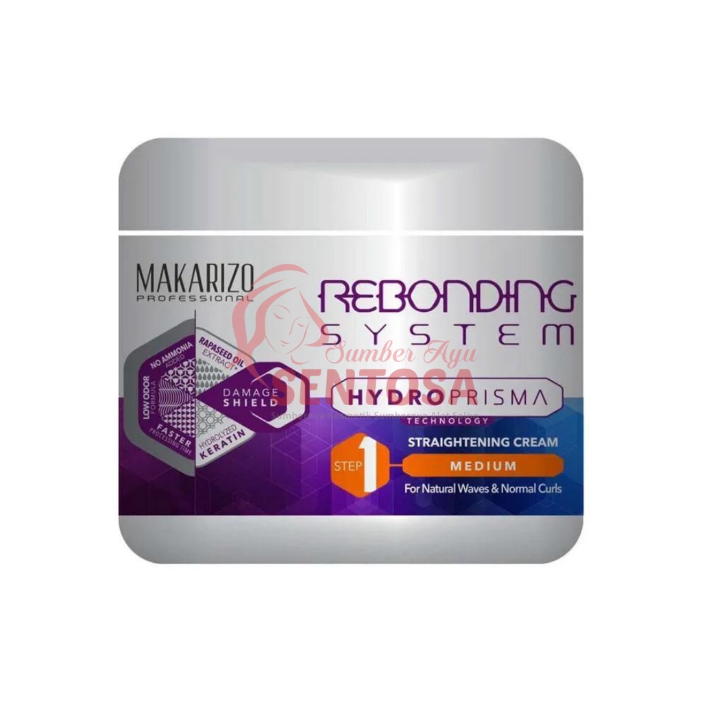 MAKARIZO REBONDING SYSTEM HYDROPRISMA STRAIGHTENING CREAM BOWL 500ML