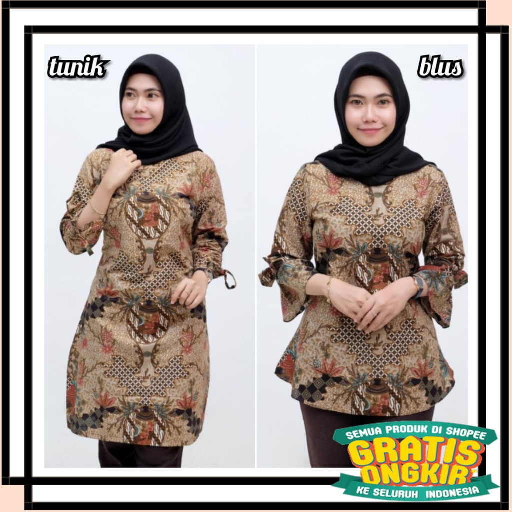 BATIK SEMARANG MURAH - TERBARU TERKINI / Atasan Batik Dolby Dolbi Dobby Doby Tenun Sutra Tulis