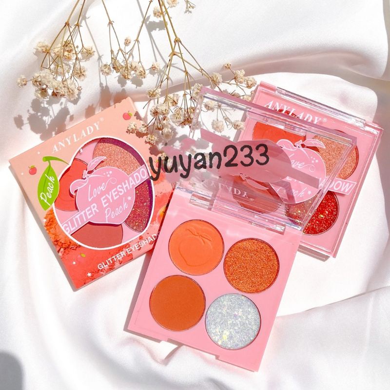 PROMO!!!EYESHADOW LOVE GLITTER PEACH ANY LADY 790