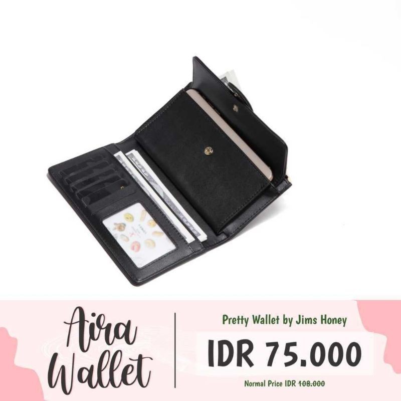 PROMO JH AIRA WALLET DOMPET WANITA MURAH CANTIK SIMPLE MINIMALIS RESLETING KADO CEWEK UNIK SPECIAL