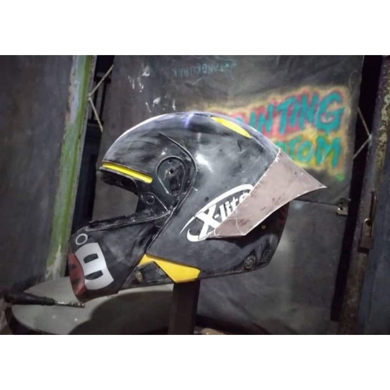 spoiler custom helm kyt x rocket