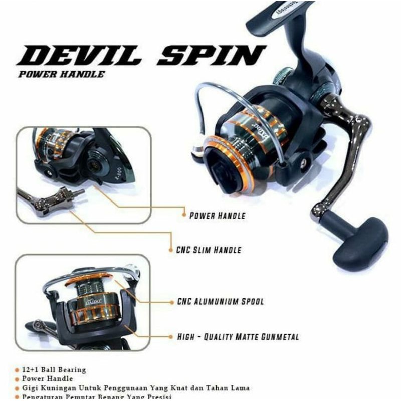 reel daido devil spin 800 power handle