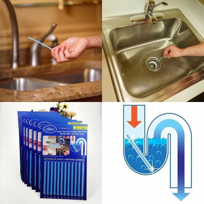 Pembersih Saluran Air Anti Bau Mampet Sani Stick Drain Sink