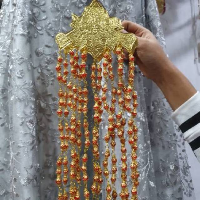 Sepasang Jurai pengantin adat palembang // kote kote // juntai adat melayu