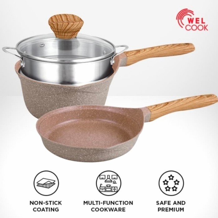 WELCOOK - Cookware Set 4 Pcs (Elegante)