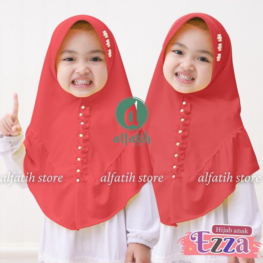 JILBAB ANAK TK - SD EZZA / PET MUTIARA REMPEL / JILBAB ANAK USIA 4-7 TAHUN / PAKAIAN MUSLIMANAK PEREMPUAN / KERUDUNG ANAK TK / HIJAB ANAK TK-SD KHIMAR ANAK