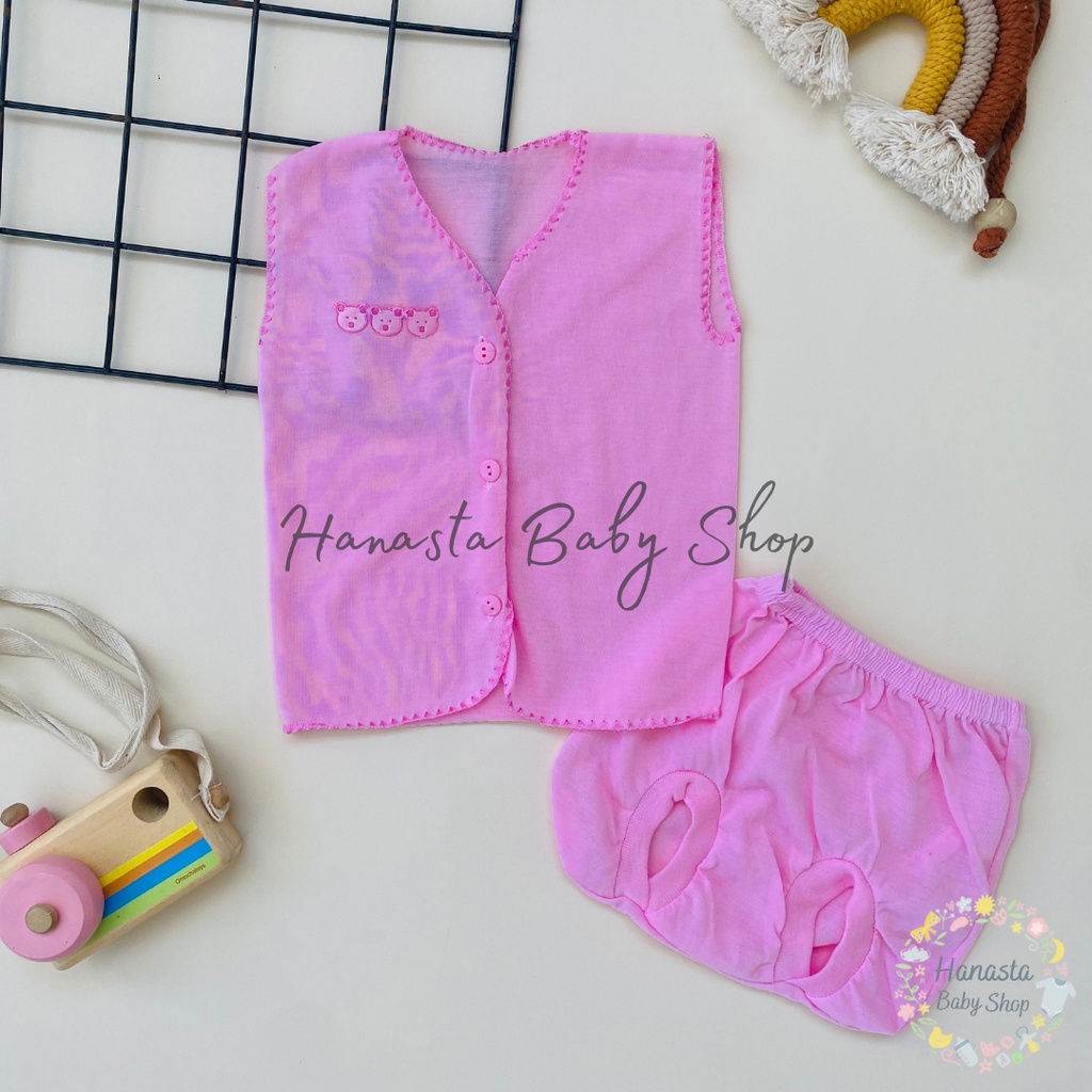 Setelan Bayi Baru Lahir Kutung Polos Baju Newborn 0-12 Bulan