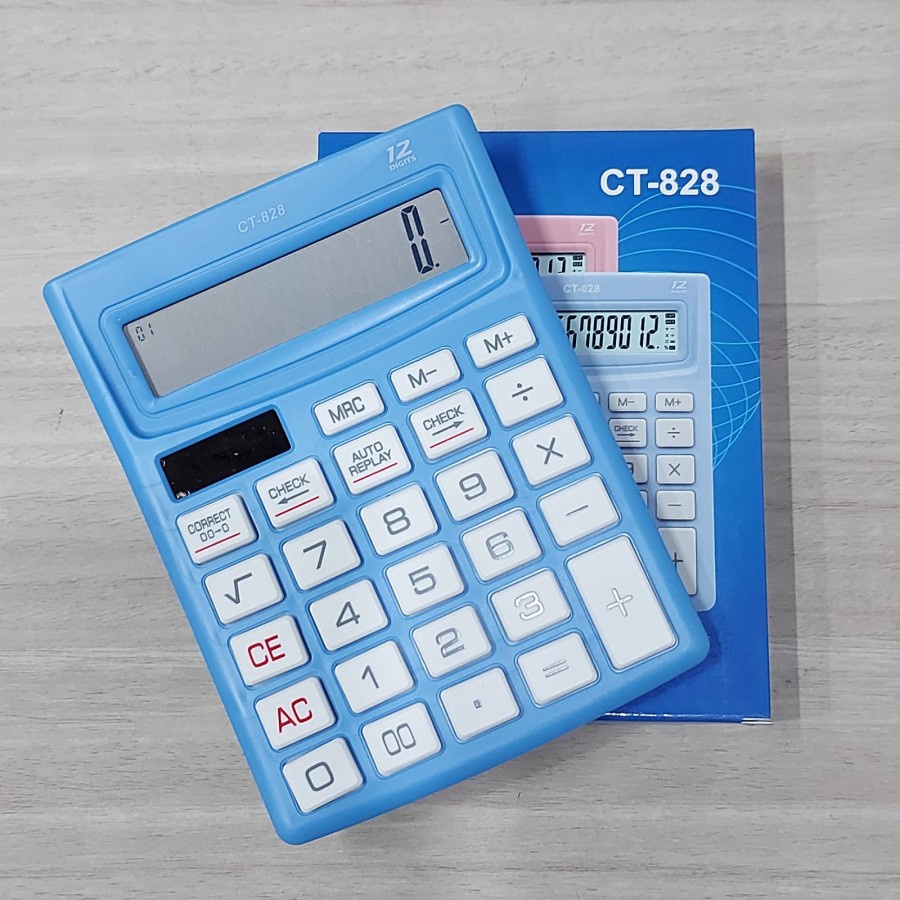 Kalkulator 828 Warna Check Correct / Calculator CT 828 12Digit