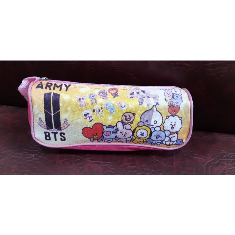 KOTAK PENSIL BTS/PINSIL CASE BTS/PENYIMPANAN PENSIL GROSIR TERMURAH/KOTAK PINSIL BT21