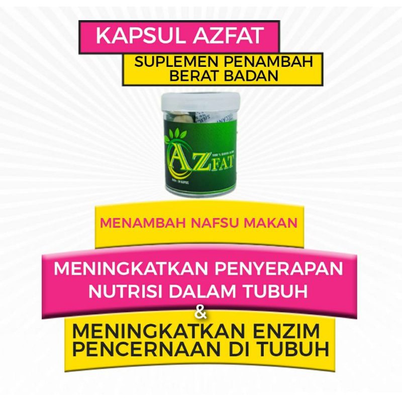 AZFAT, SUPLEMEN PENGGEMUK BADAN