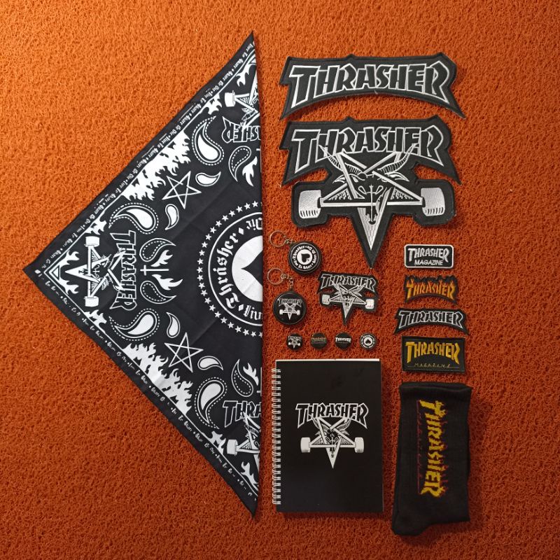 BACKPATCH BORDIR SATU SET / NOTEBOOK / SLAYER / SOCKS / BACKPATCH BORDIR PREMIUM TERLARIS