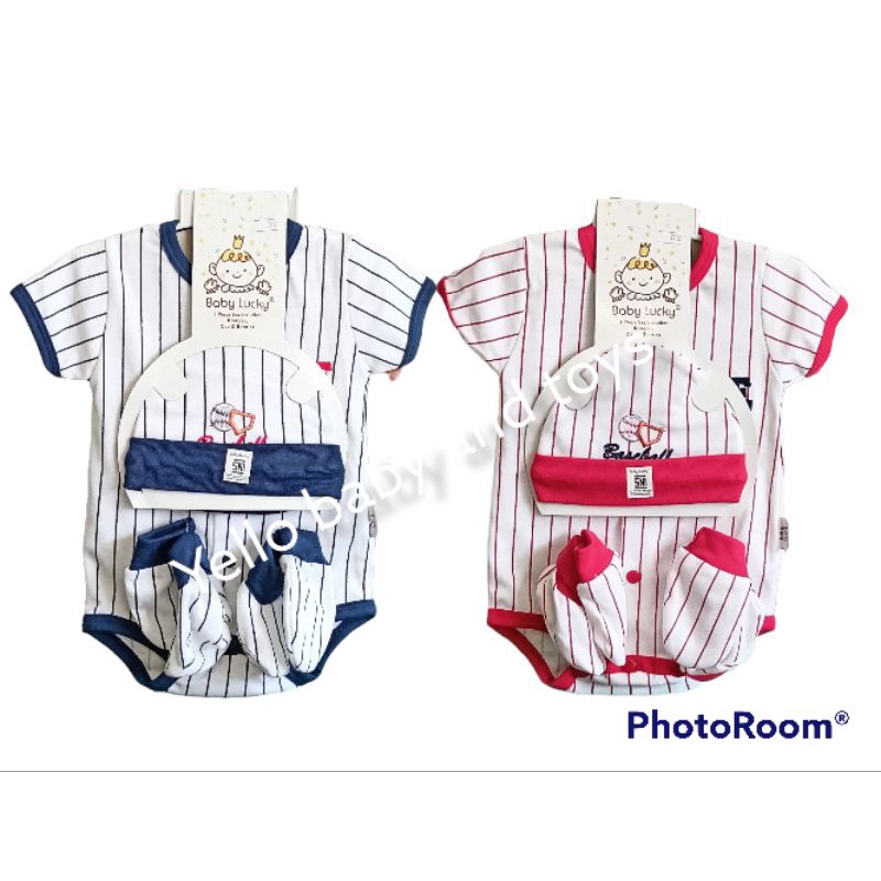 JUMPER SET BABY LUCKY BBL 7932 BASEBALL