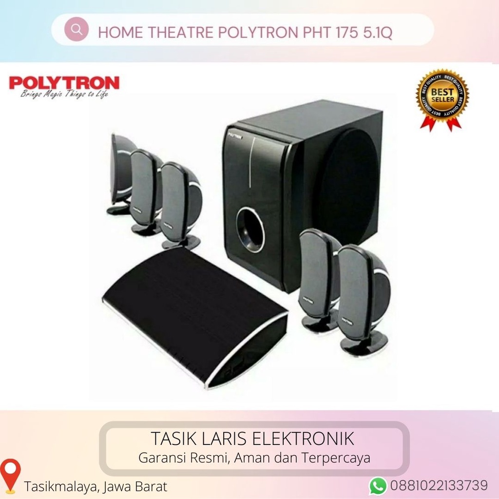 HOME THEATRE POLYTRON PHT 175 5.1Q SOUND SPEAKER