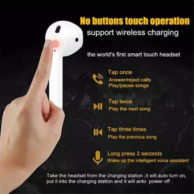 Headset Bluetooth Wireless i15 TWS