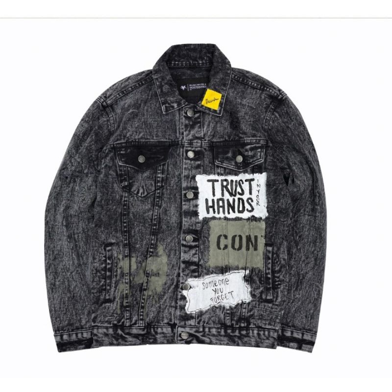 jaket jeans painting festival