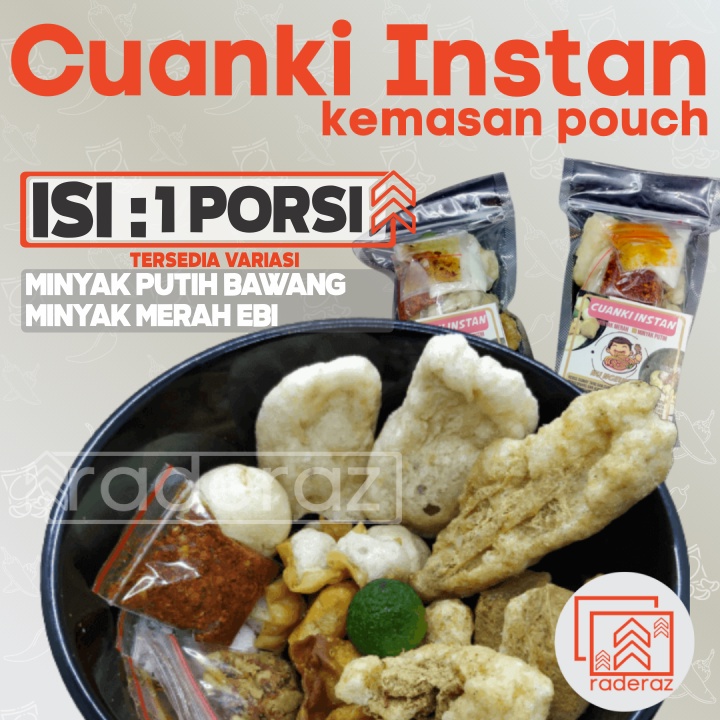 

CUANKI INSTAN kemasan POUCH 1 PORSI khas garut nungeunah rasa mantab by GAIA (bisa GROSIR bisa COD bisa KARGO)