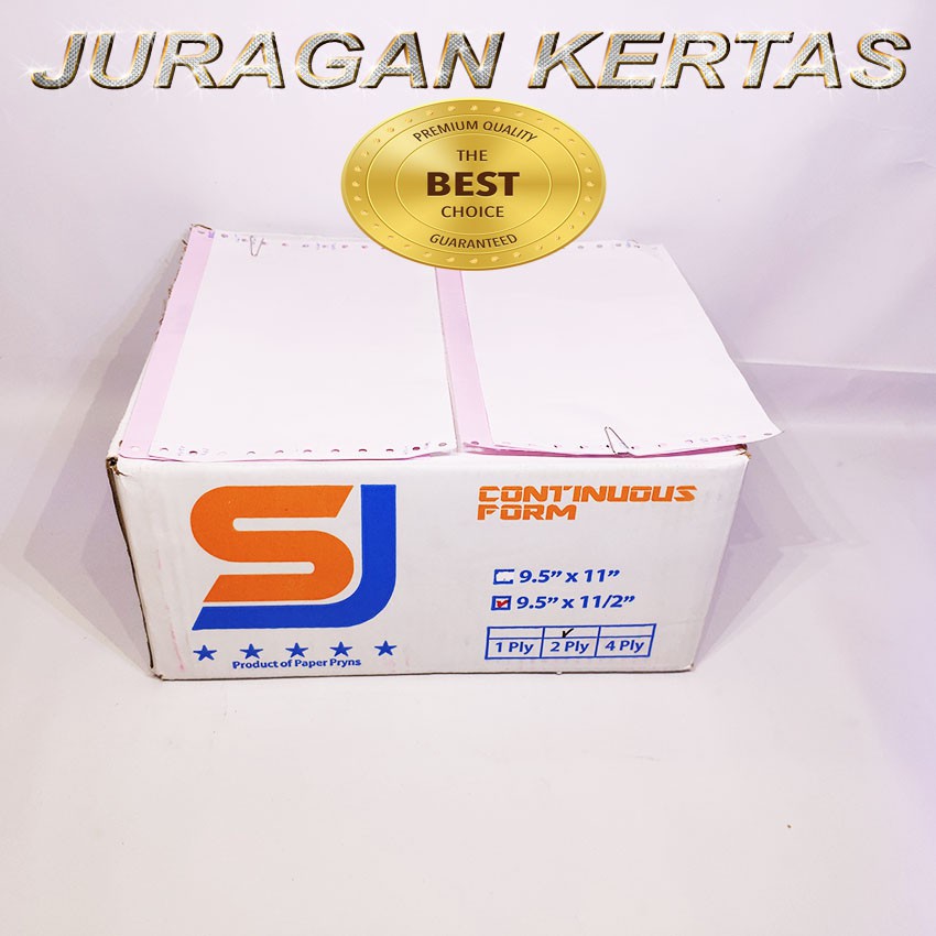

Promo Continuous Form 9.5 x 11/2 2ply SJ Standar PRS - Bagi 2
