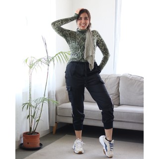  Celana  Cargo  Silinder Longgar Skinny untuk Wanita  Warna 