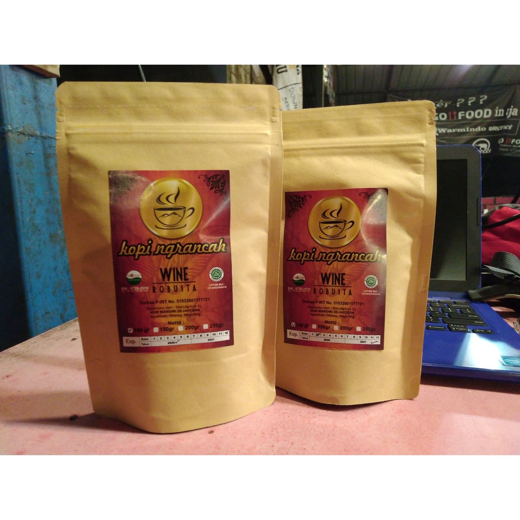 

KOPI BUBUK WINE ROBUSTA 100gram (Kopi Ngrancah)