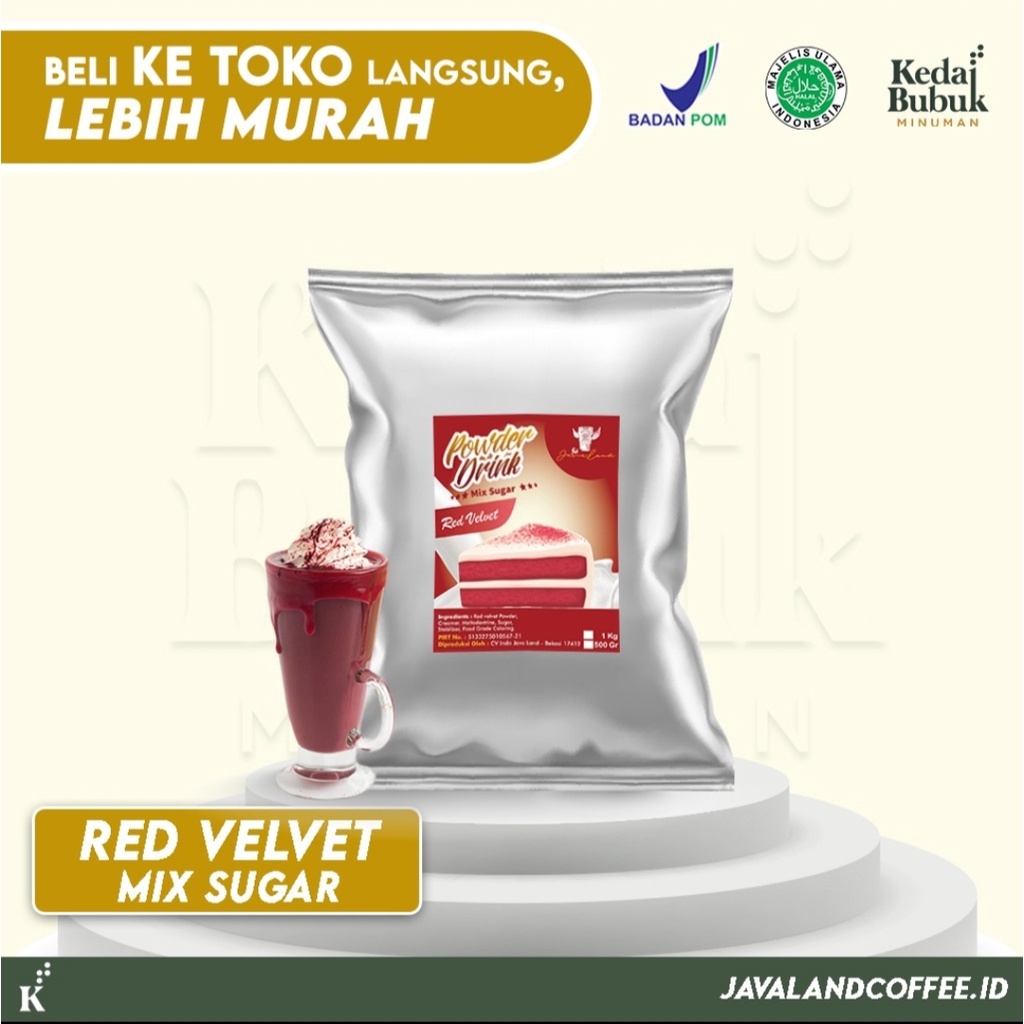 

Bubuk Minuman Mix Sugar Red velvet 1 kg