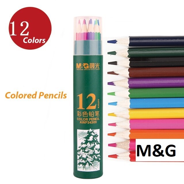 

M&G Pencil 12 Colors - Pensil Warna Untuk Melukis Mewarnai