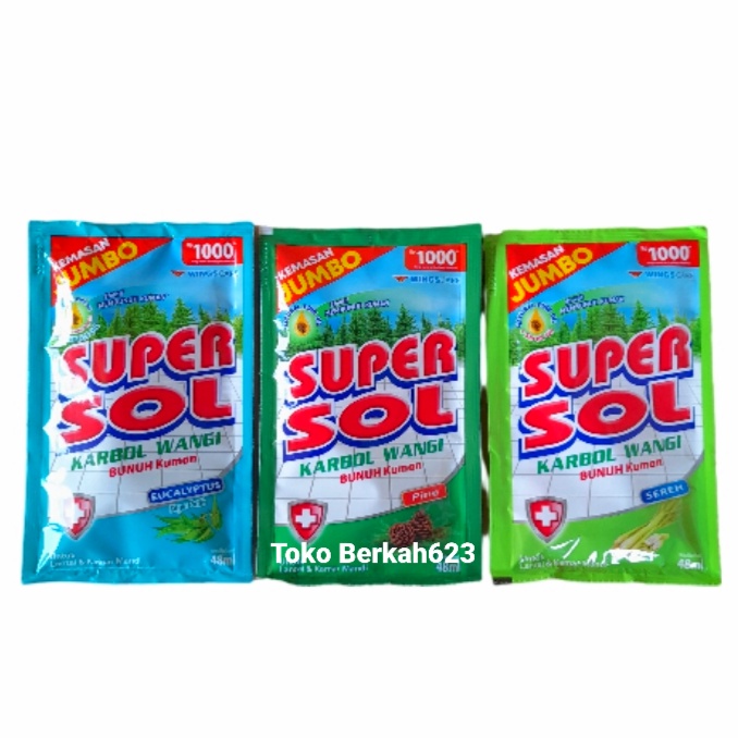 SUPERSOL Sachet 1000 Karbol wangi