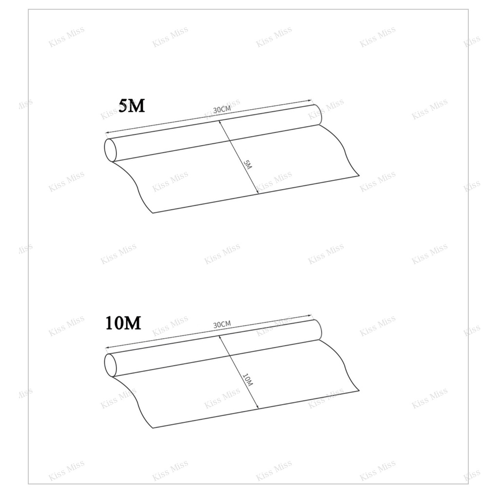 BAKING PAPER ROLL - 5 METER - WHITE - kertas panggang alas roti - kertas air fryer - anti lengket