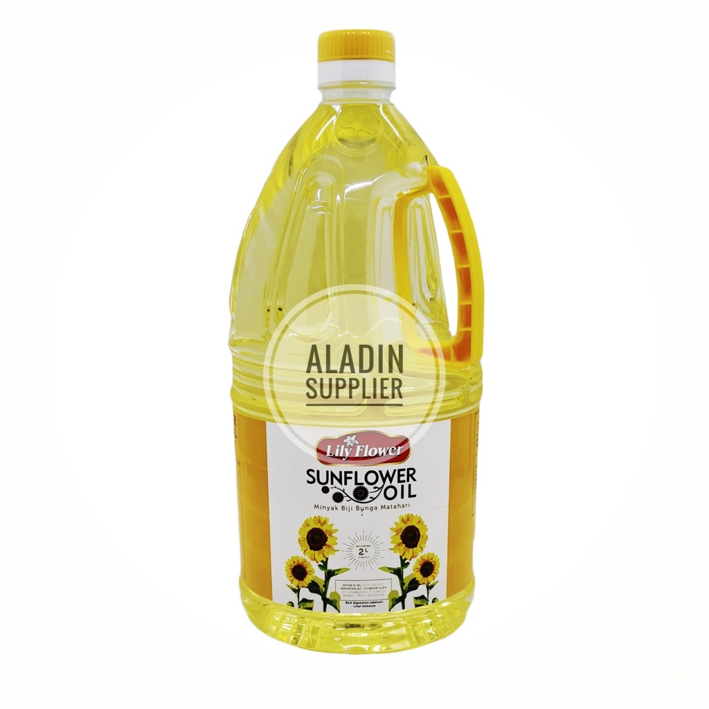 

Lily Flower Minyak Sunflower Oil 2L - Sun Flower Biji Bunga Matahari