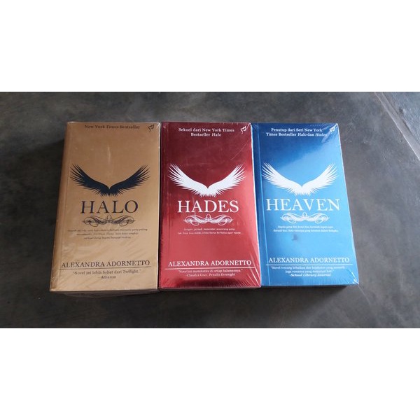 [INDONESIA] BUKU NOVEL HALO TRILOGI - HALO - HADES - HEAVEN - ALEXANDRA ADORNETTO [ORIGINAL]