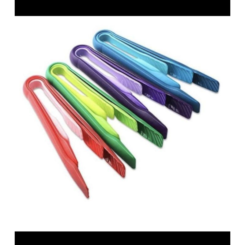 SET 3 PCS Penjepit Jepitan Capitan Salad Sayuran Makanan Plastik PP