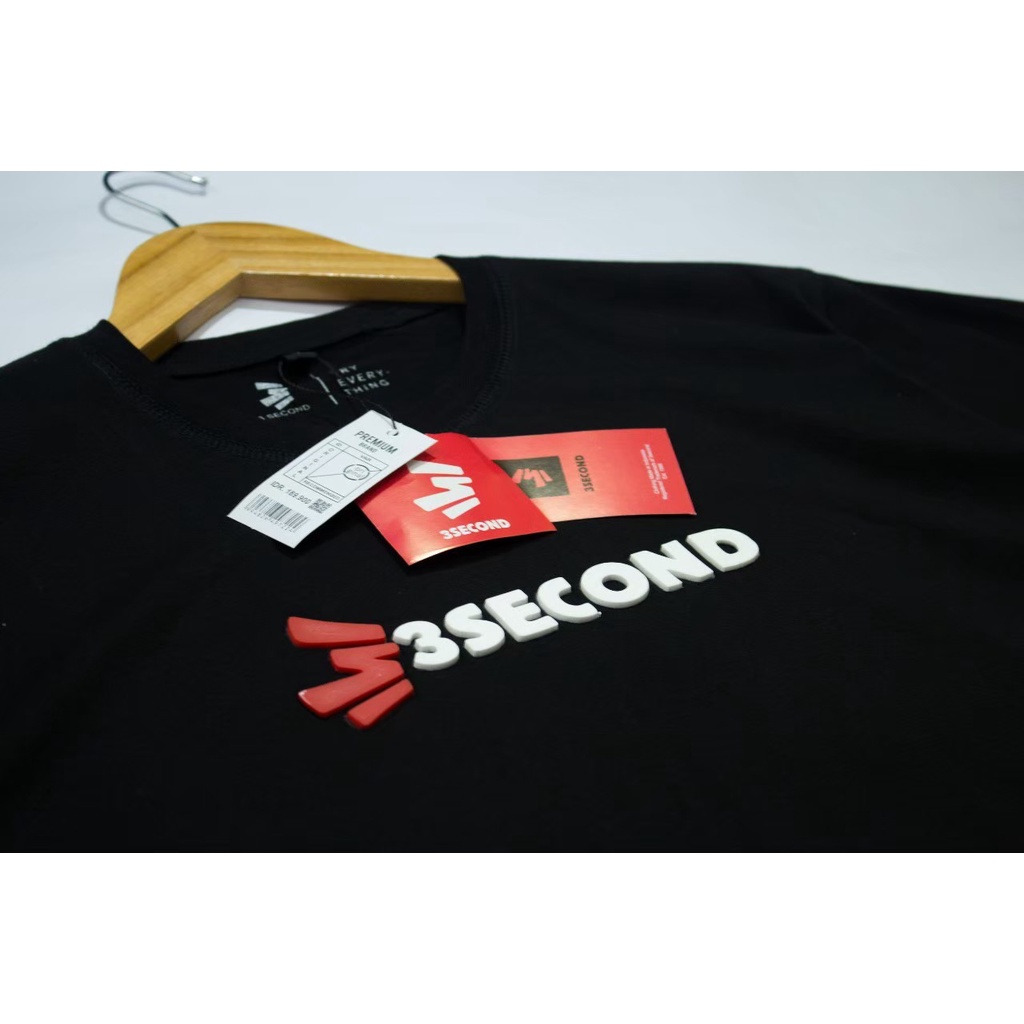 BAJU KAOS FLOCKING 3 SECOND PREMIUM / BAJU KAOS DISTRO PRIA WANITA / BAJU KAOS SABLON KARET