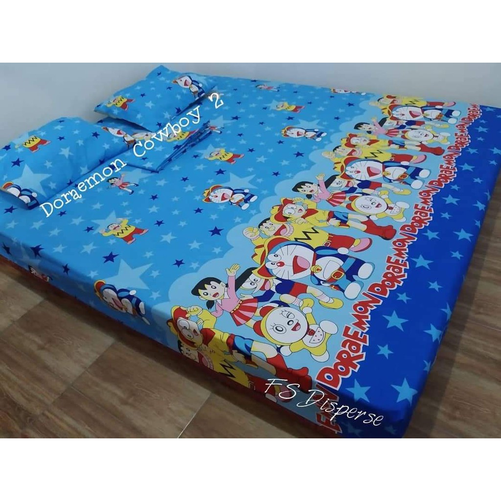 Sprei Homemade Murah Motif Anak Cowok Cewek Dewasa Karakter Doraemon Coboy 2