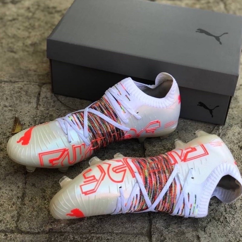 Sepatu Bola Puma Future Z 1.1 White Red Blast