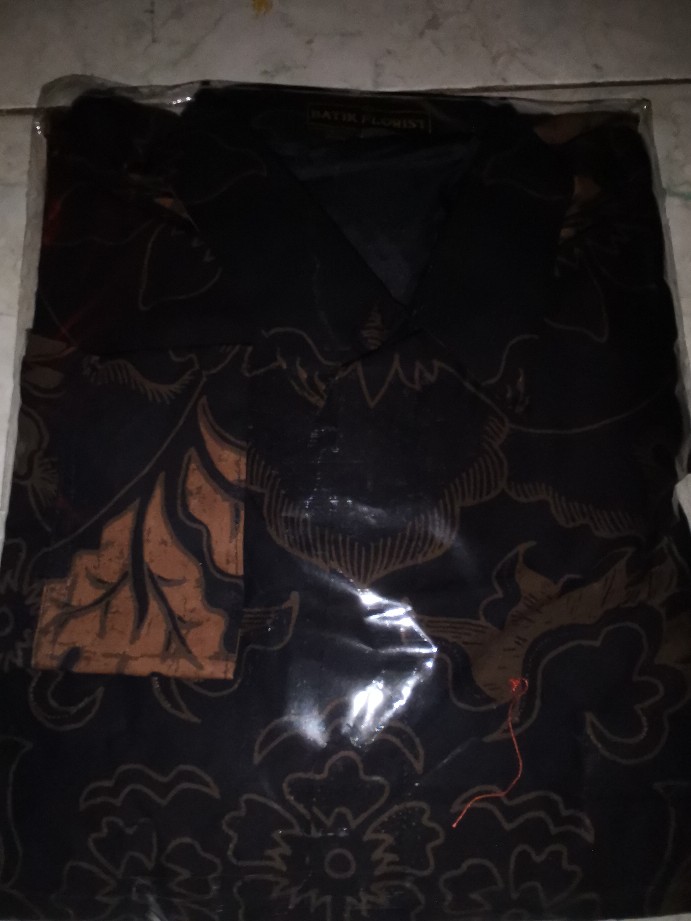 [premium] Kemeja Batik Pria Hitam Cemara Lengan Panjang Dan Lengan Pendek