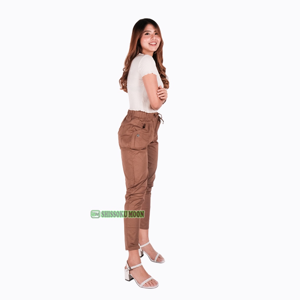 Celana Panjang Wanita Model Harem Pants Bahan Katun Adem