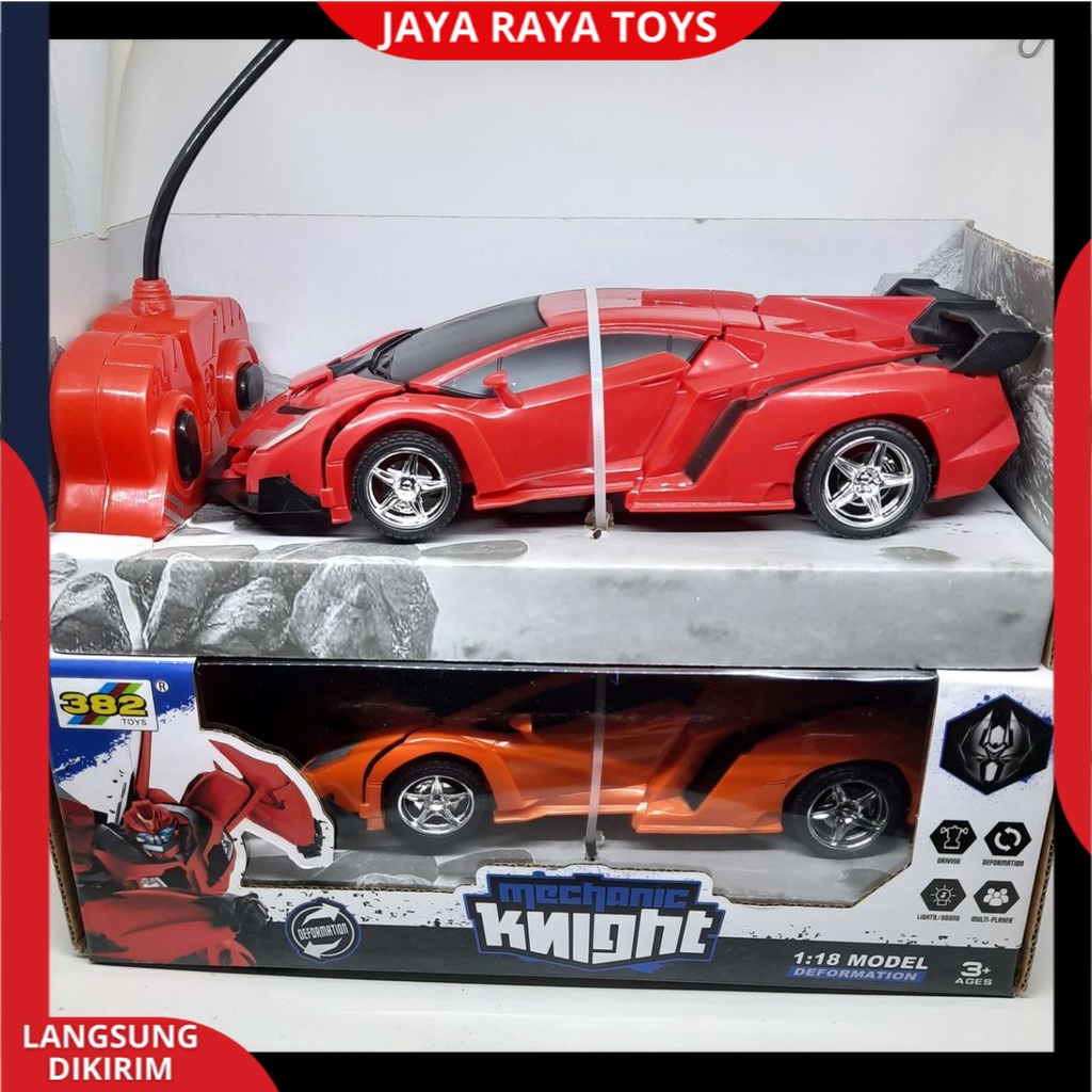 Mobil Remote Control Berubah Menjadi Robot Derformation Autobot New Editon Mechanic Knight Rc CAR