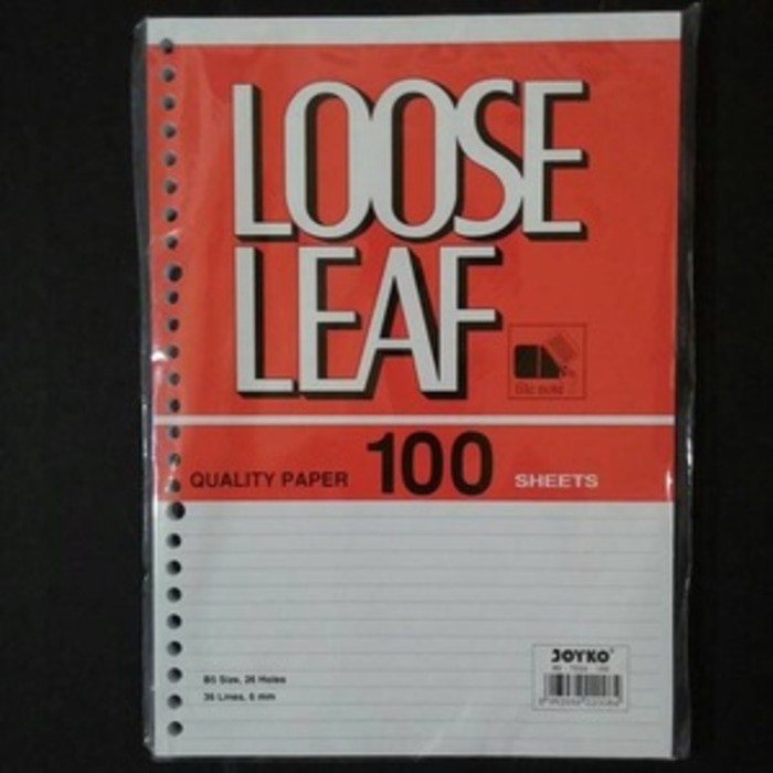 

New Item! Loose Leaf ( Kertas File) Joyko B5 100 Lembar atk Murah!