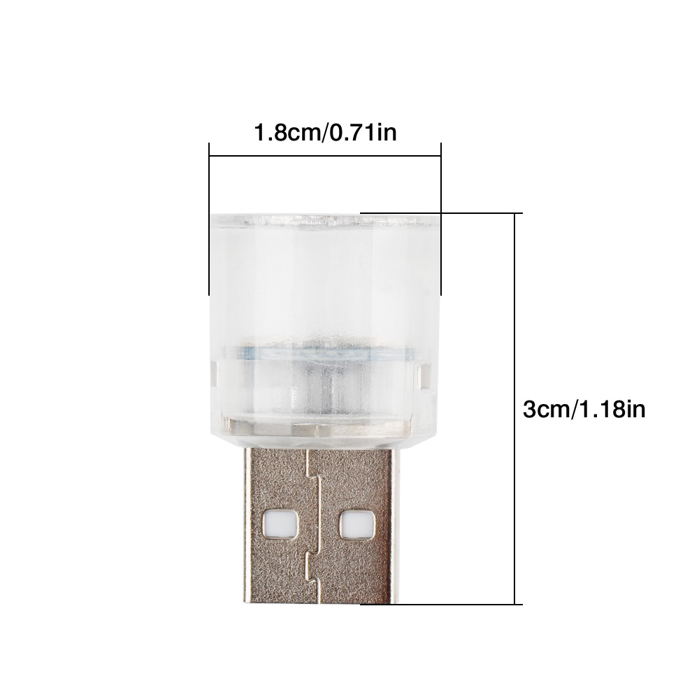 Lampu Atmosfir led mini usb plug play Untuk Dekorasi Mobil