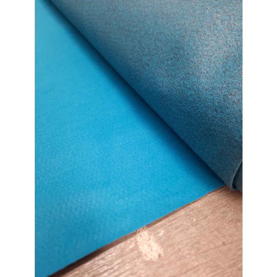 Karpet Bludru Polos 0,5 x 3m [METERAN] Bulu AVANZA BLUE, Murah, Pameran, Exhibition, Alas duduk, Kasur-3