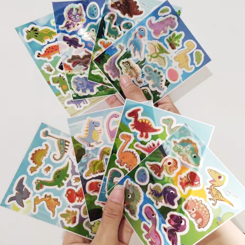 STICKER LASER BESAR UNICORN DAN DINOSAURUS /  STICKER TEMPEL / STIKER DINDING - STICKER  CUTE